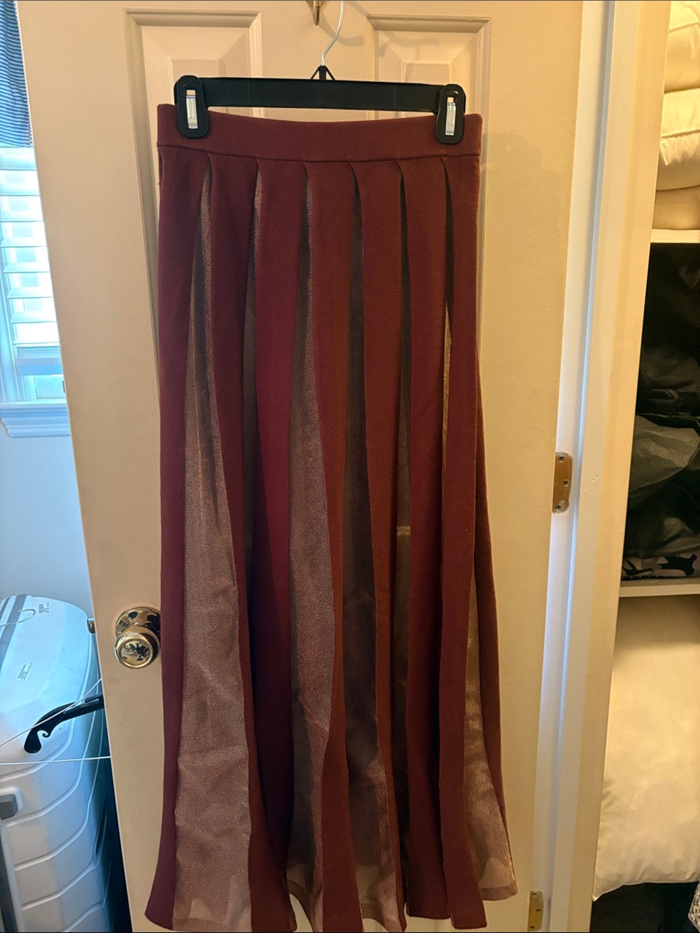Sheer Panel Maxi Skirt - Picture 2 of 2